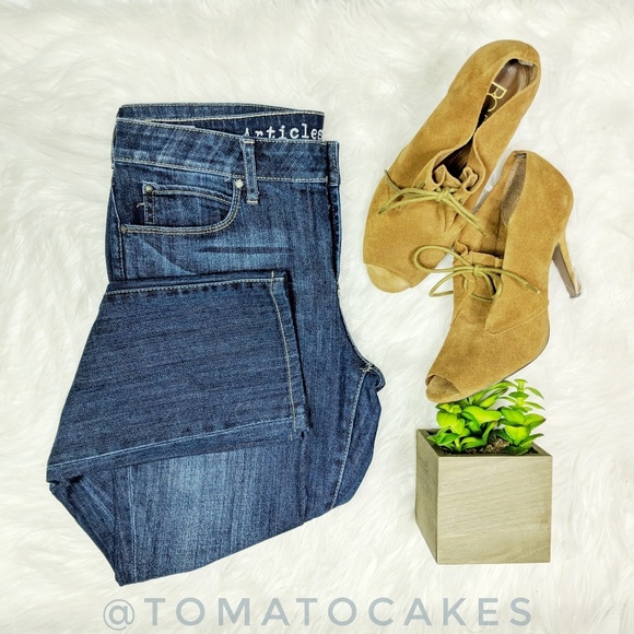 Articles Of Society Denim - Articles Of Society Zoey crop skinny jean dark